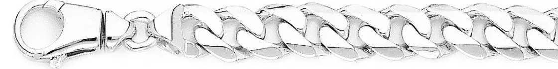 10.1mm Beveled Flat Curb Link Bracelet