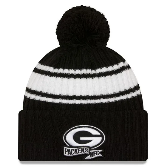 2022 Cold Weather Black and White Pom Knit Hat