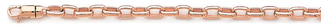 4.4mm Cylinder Rolo Chain Necklace