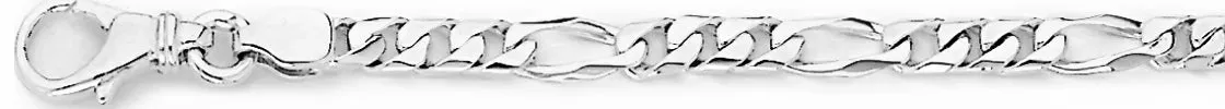 4.9mm Square Figaro Link Bracelet