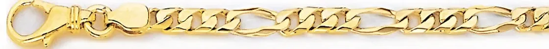 4.9mm Square Figaro Link Bracelet