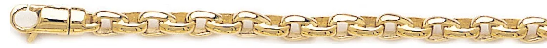 5mm Semi Rolo Chain Necklace