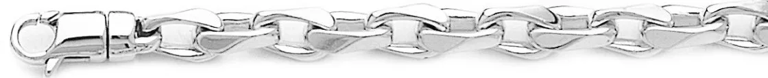 6.5mm Semi Rolo Chain Necklace