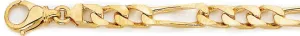 6.9mm Elogated Figaro Link Bracelet
