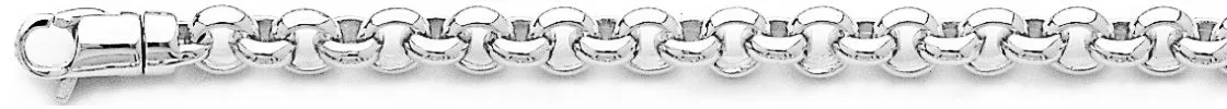 6mm Domed Rolo Link Bracelet