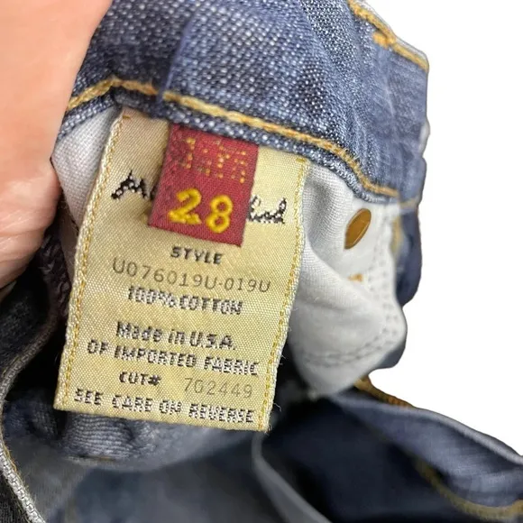 7 For All Mankind Original Bootcut Jeans in New York Dark Wash Size 28
