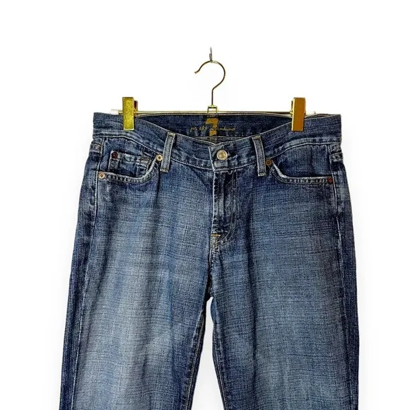 7 For All Mankind Original Bootcut Jeans in New York Dark Wash Size 28