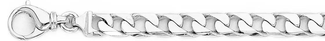 7.4mm Straight Curb Link Bracelet