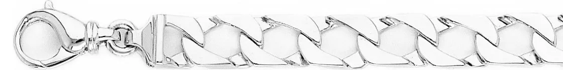 8.9mm Flat Curb Link Bracelet