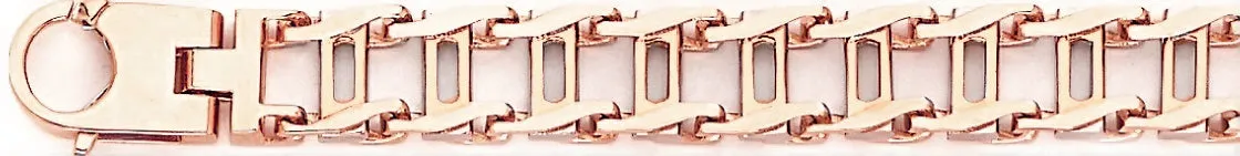 9.8mm Open Railroad Link Bracelet