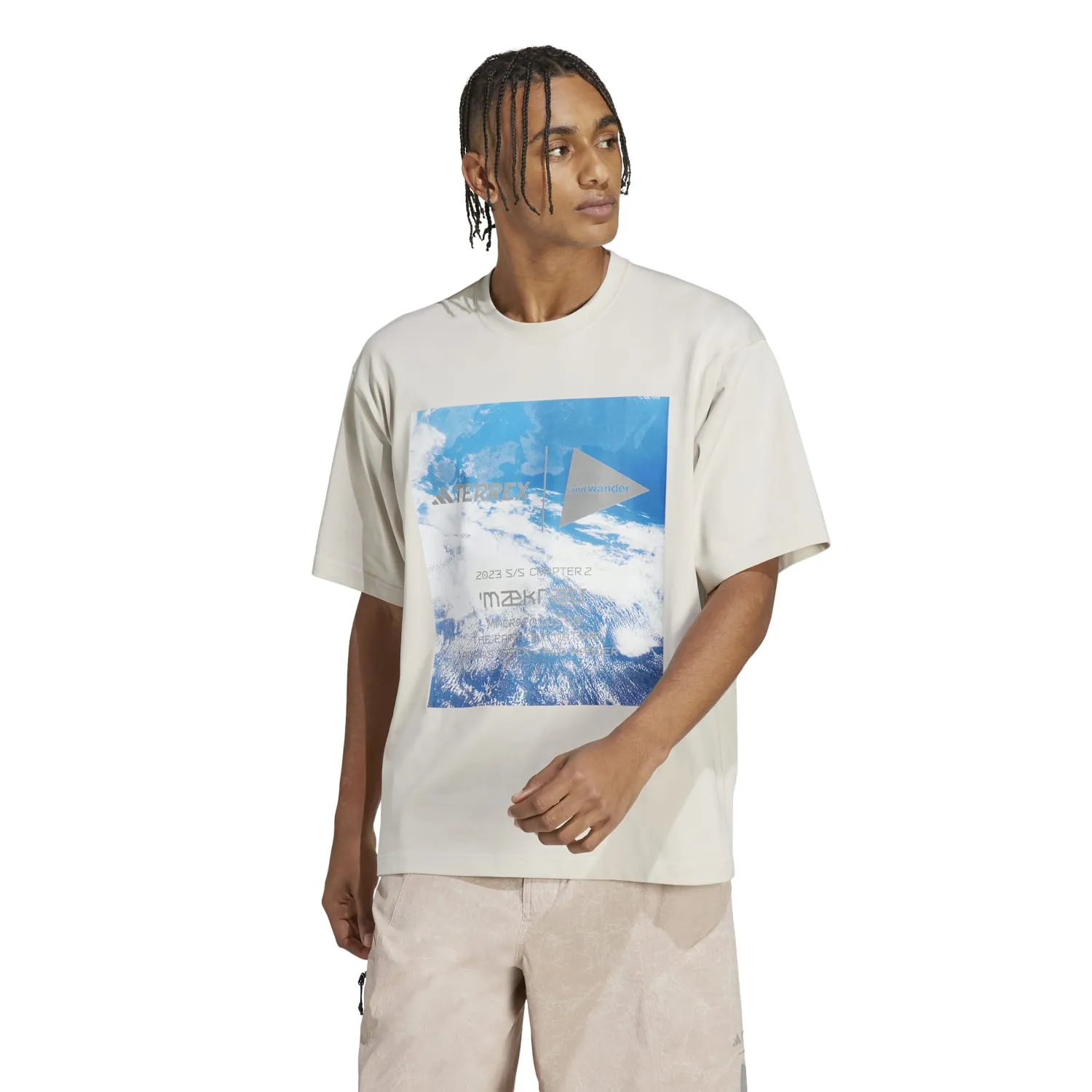 Adidas Outdoor Men AWD Graphic Tee White HR7141