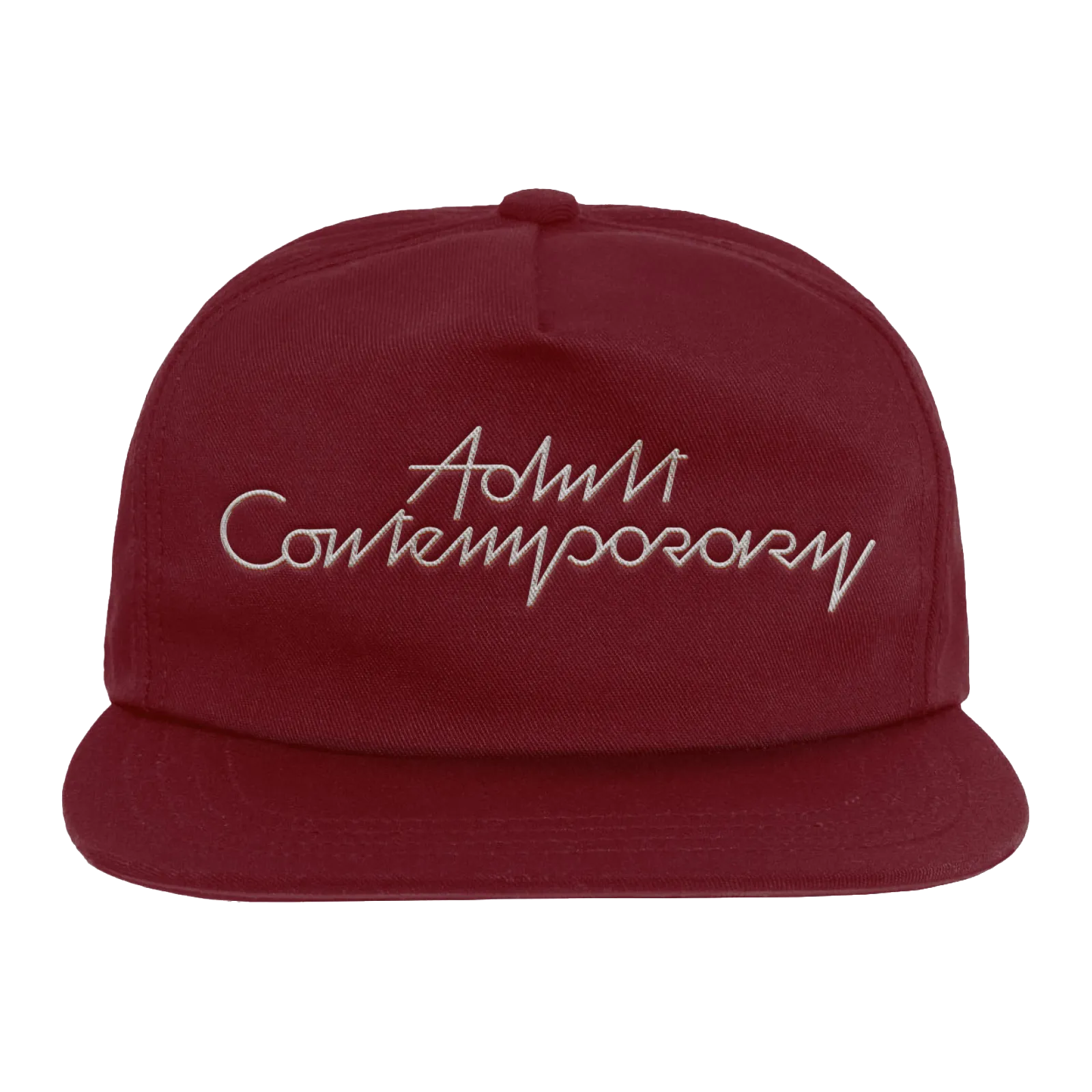 ADULT CONTEMPORARY 5 PANEL UNSTRUCTRED HAT (MAROON)