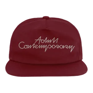 ADULT CONTEMPORARY 5 PANEL UNSTRUCTRED HAT (MAROON)