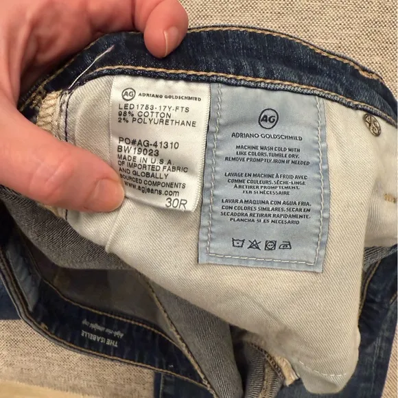 AG The Isabelle High Rise Straight Jeans