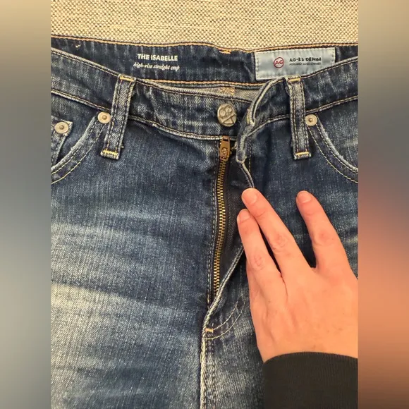 AG The Isabelle High Rise Straight Jeans