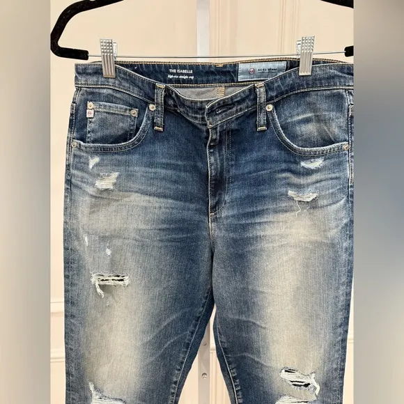 AG The Isabelle High Rise Straight Jeans