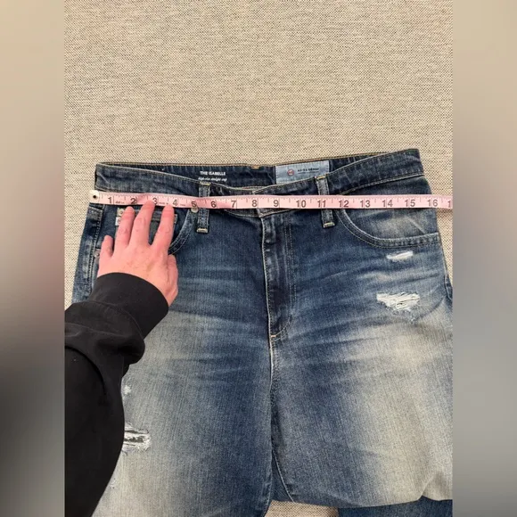 AG The Isabelle High Rise Straight Jeans