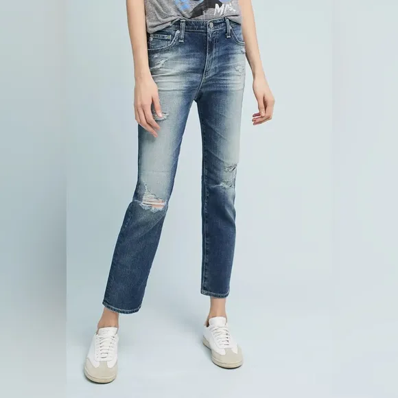 AG The Isabelle High Rise Straight Jeans