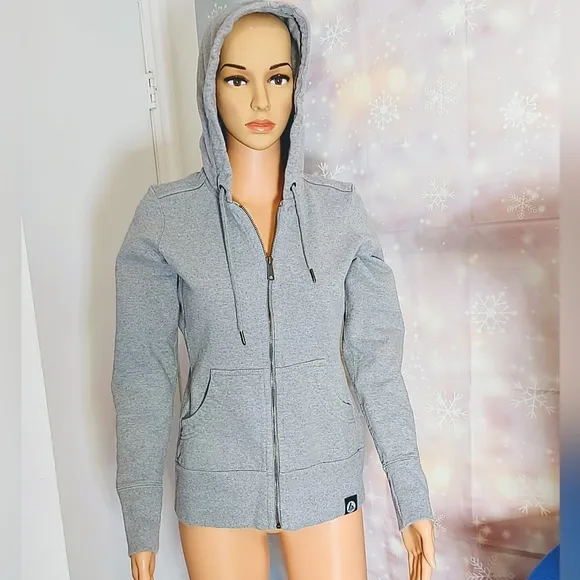AMERICAN GIANT SPORTSWEAR COMPANY HEATHER GRAY HOODIE JACKET WOMEN'S SIZE S