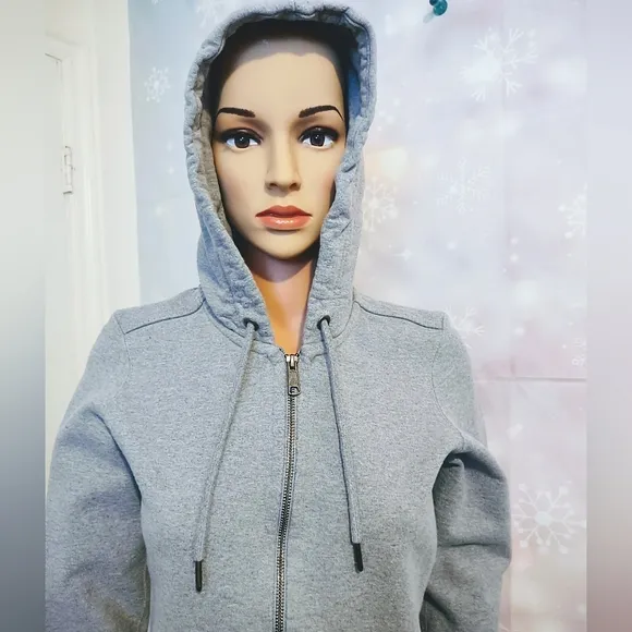 AMERICAN GIANT SPORTSWEAR COMPANY HEATHER GRAY HOODIE JACKET WOMEN'S SIZE S