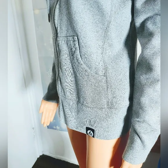 AMERICAN GIANT SPORTSWEAR COMPANY HEATHER GRAY HOODIE JACKET WOMEN'S SIZE S