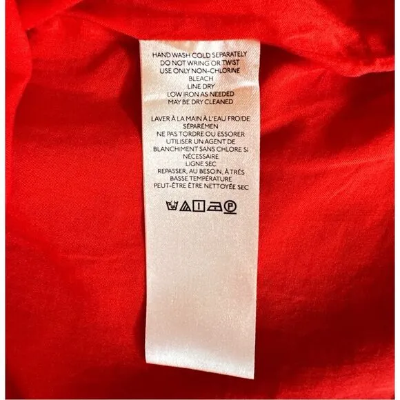Anthropology Maeve Red Sleeveless Scoop-Neck Mini Dress Size 2