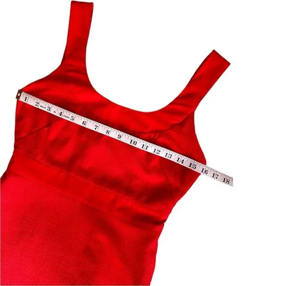 Anthropology Maeve Red Sleeveless Scoop-Neck Mini Dress Size 2