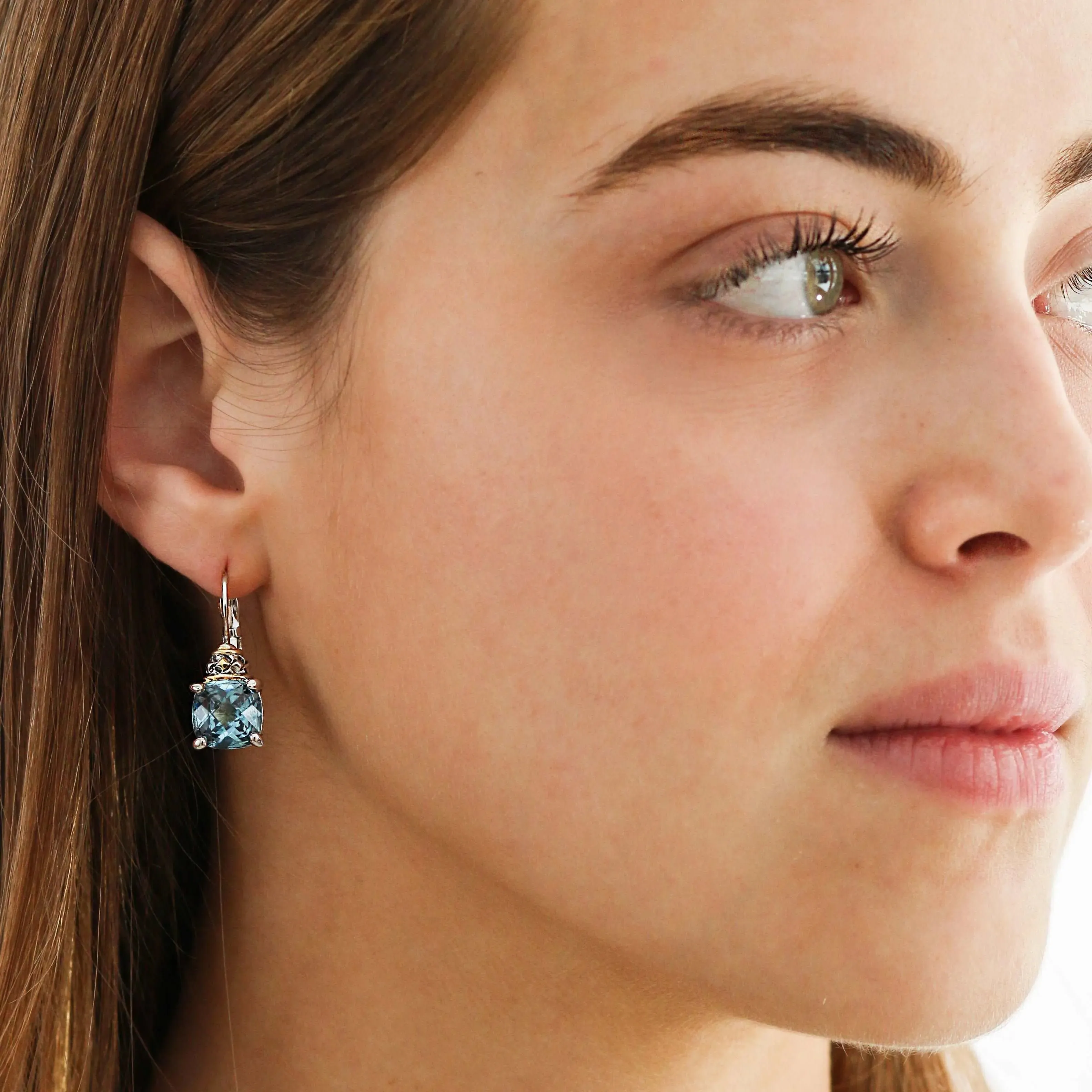 Anvil Collection - Square Cut French Wire Earrings