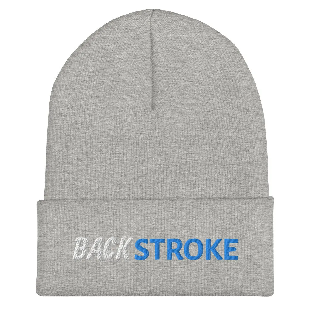 Backstroke Swimmers Embroidered Cuffed Beanie