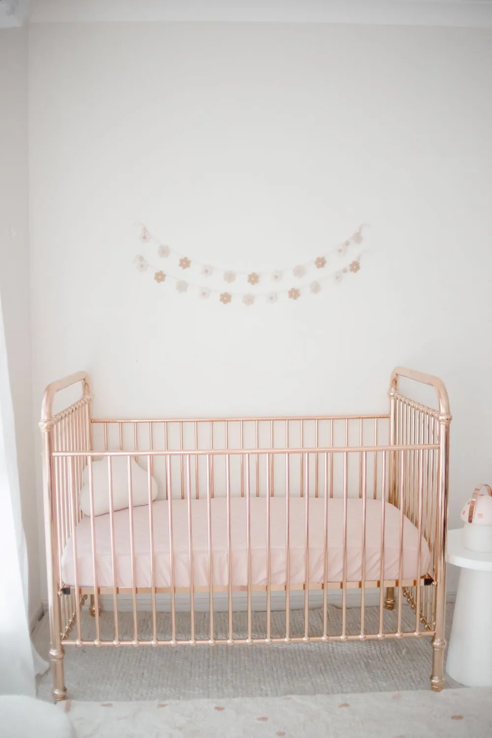 Bambella 2-in-1 Waterproof Cot Sheet & Mattress Protector | Lullaby Pink