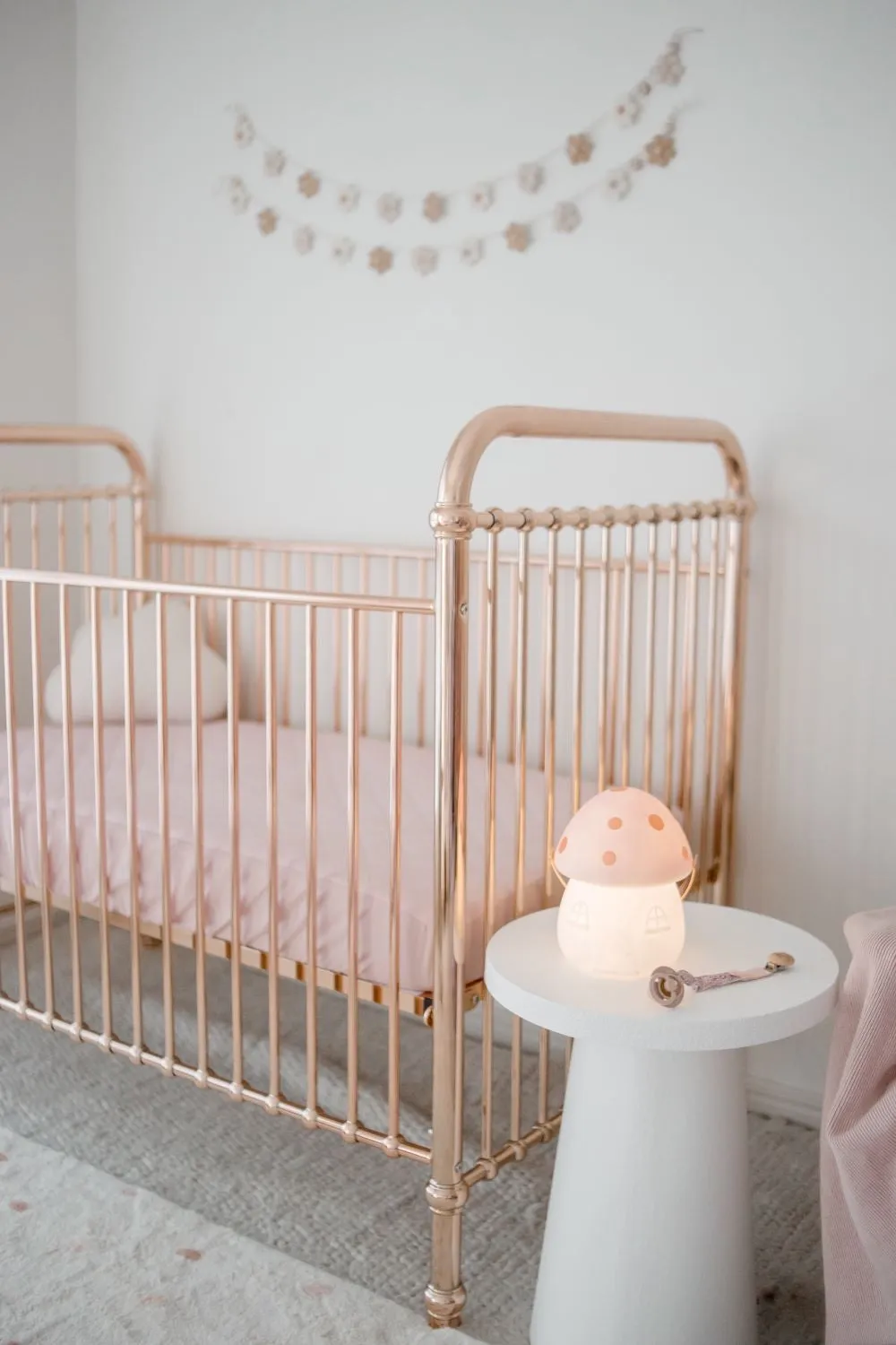 Bambella 2-in-1 Waterproof Cot Sheet & Mattress Protector | Lullaby Pink