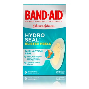 Band-Aid Brand Hydro Seal Bandages Blister Heels, 6 Count