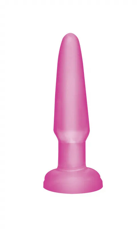 Basix 3.5in Beginner's  Butt Plug Pink