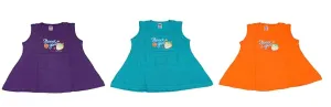 BelleGirl 100% Cotton Girl Tshirt Combo With bright Colour, Pack of 3
