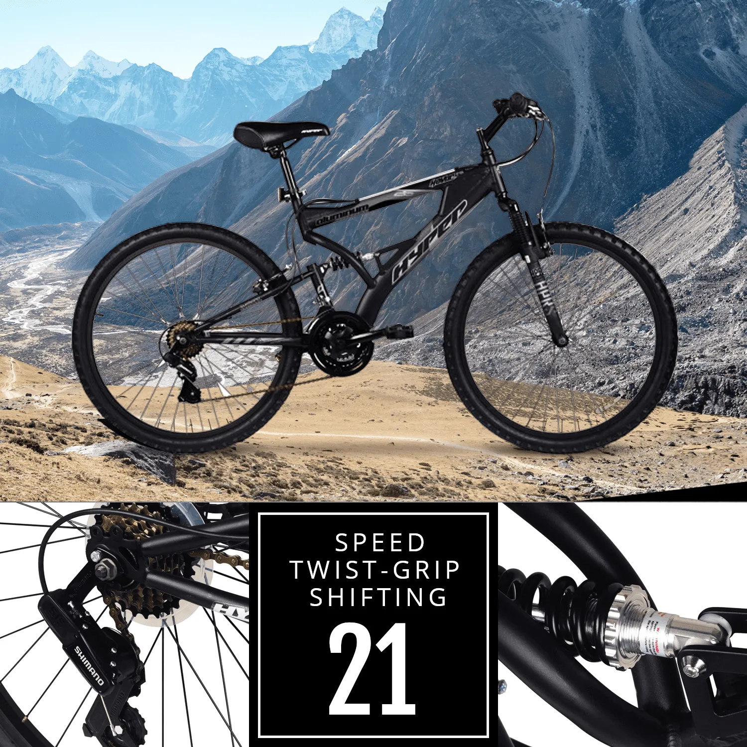 Bicycle 26" Men's Havoc Mountain Bike, Black