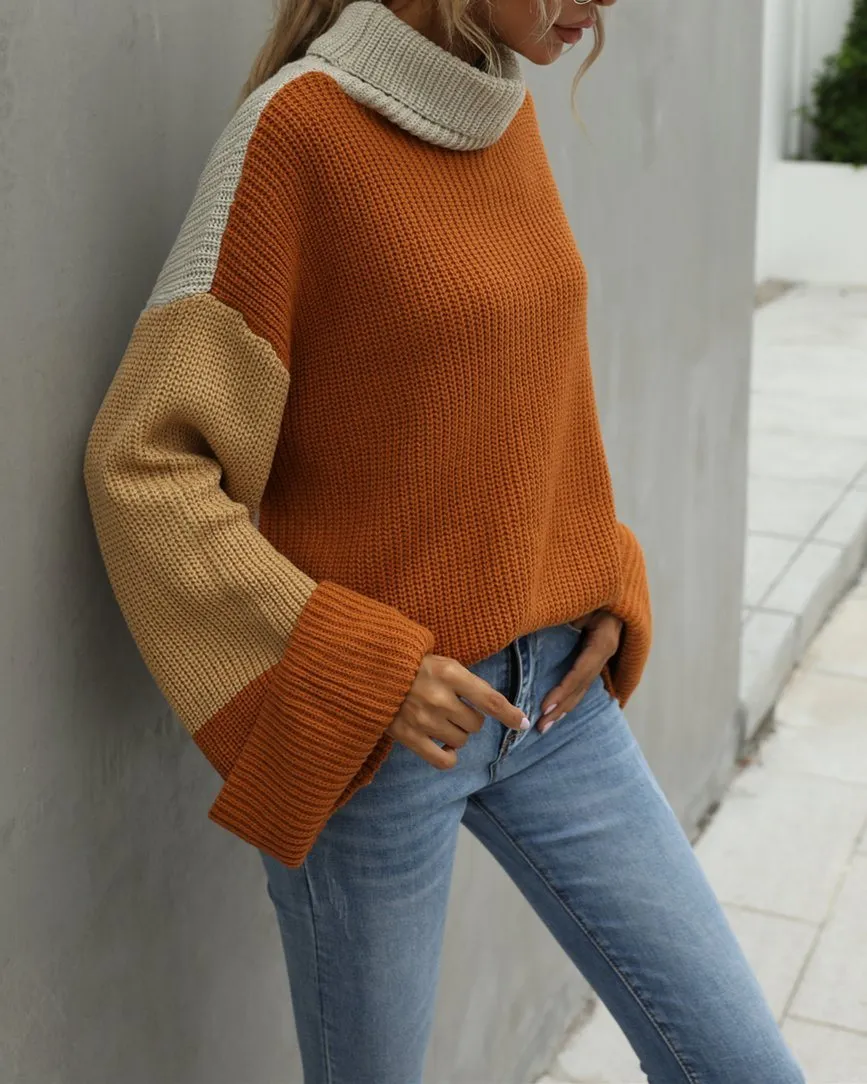 Big Ben Colorblock Turtleneck Sweater