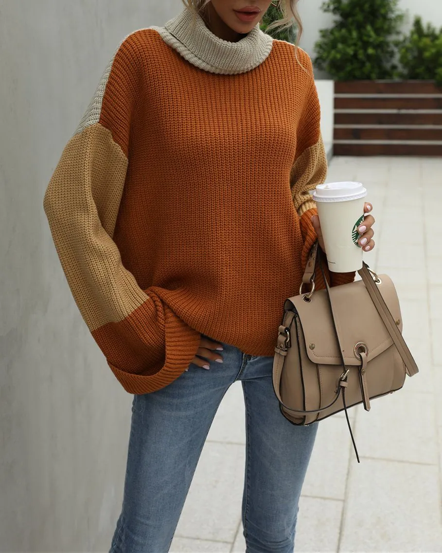 Big Ben Colorblock Turtleneck Sweater