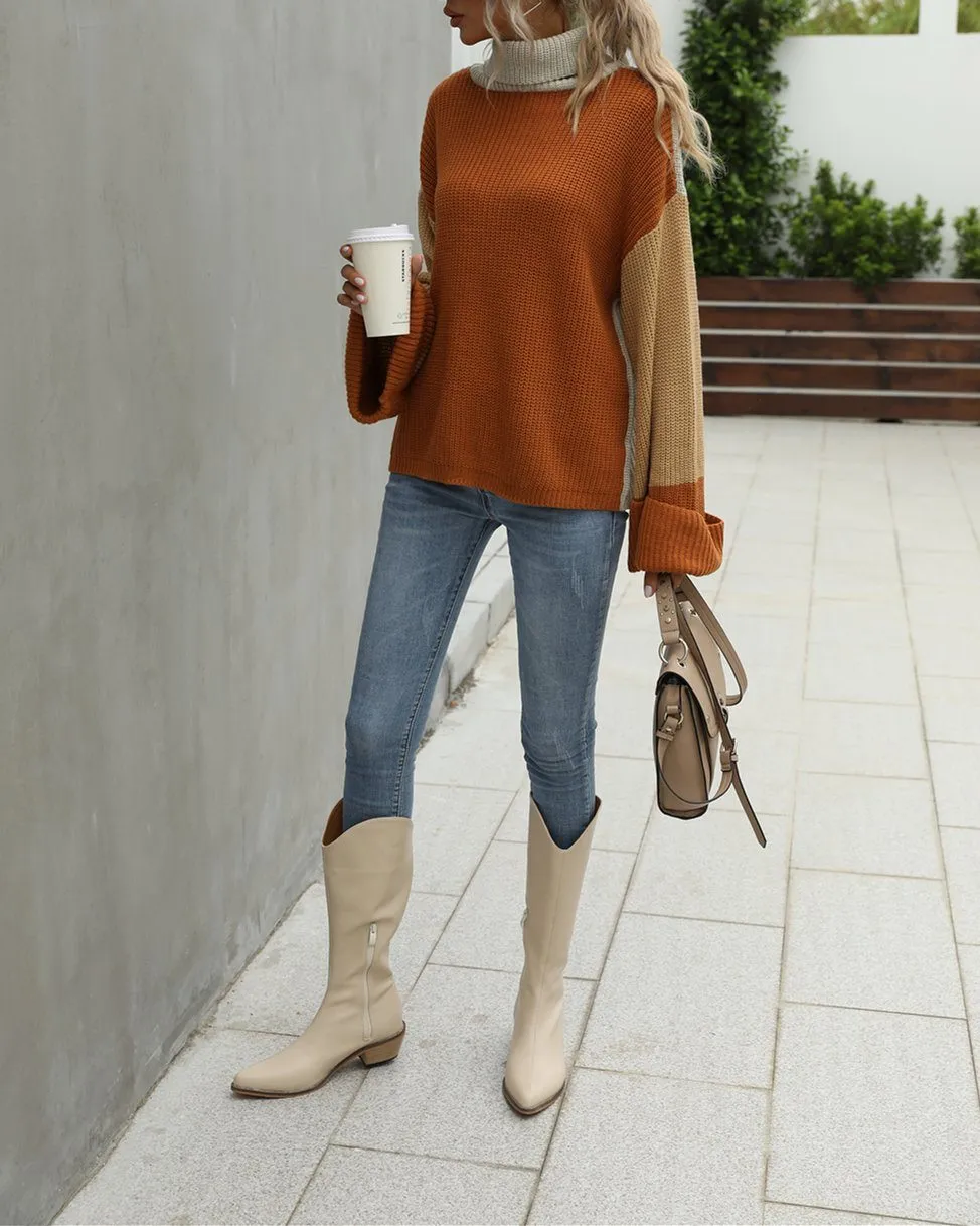 Big Ben Colorblock Turtleneck Sweater