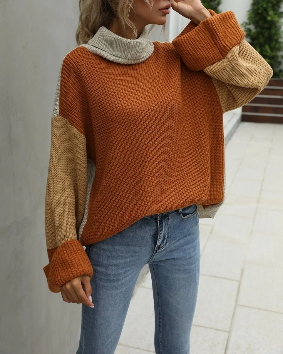Big Ben Colorblock Turtleneck Sweater