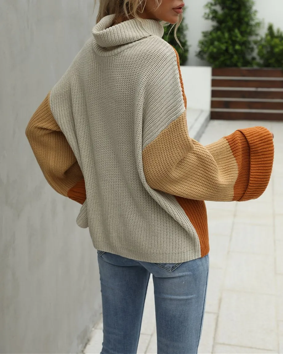 Big Ben Colorblock Turtleneck Sweater