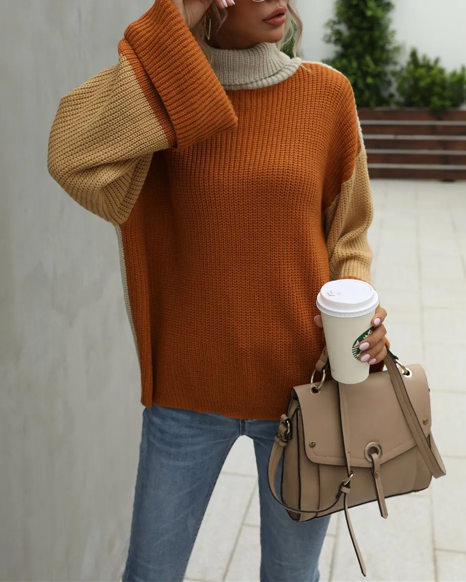 Big Ben Colorblock Turtleneck Sweater