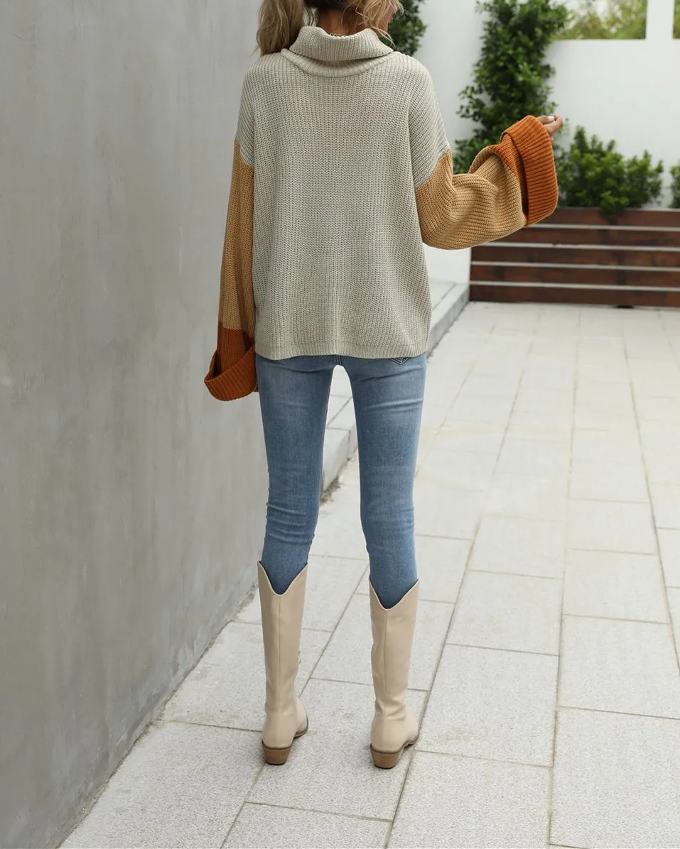 Big Ben Colorblock Turtleneck Sweater