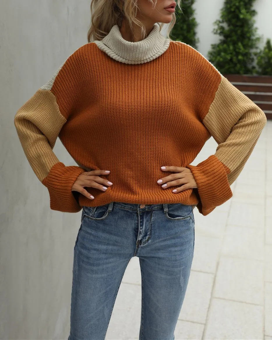 Big Ben Colorblock Turtleneck Sweater