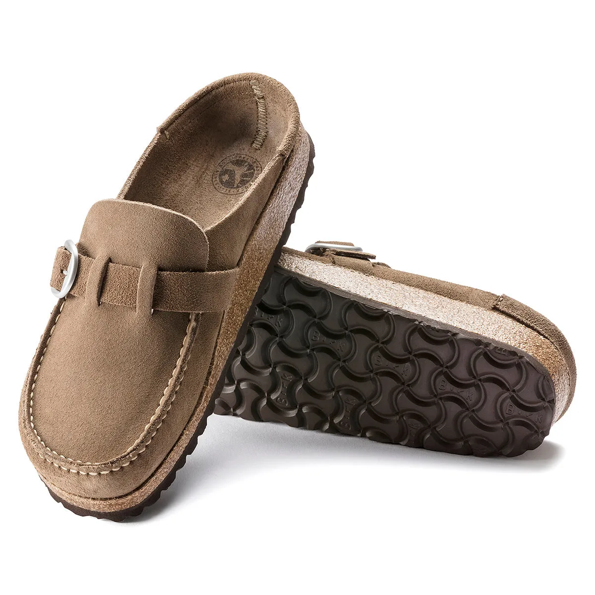 Birkenstock 1019462 Women's Buckley Gray Taupe Suede