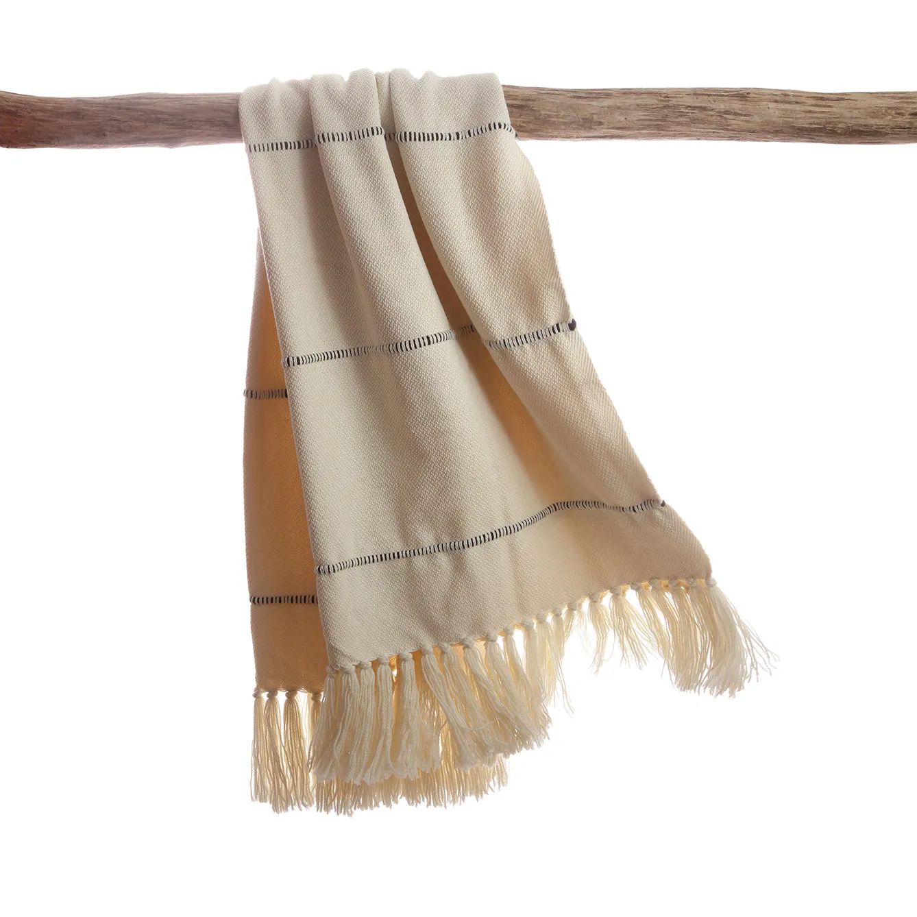 Black Multi Striped Throw Blanket