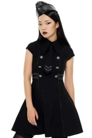 Black-Ops Skater Dress - Black -