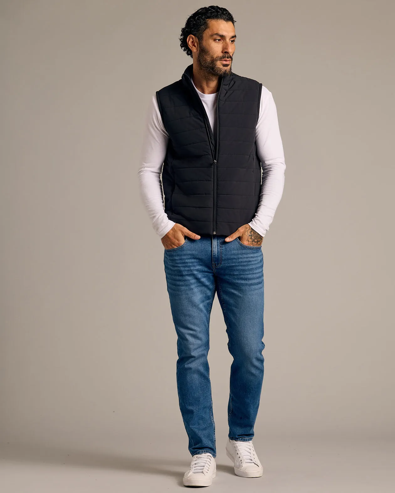 Black Puffer Vest 2.0