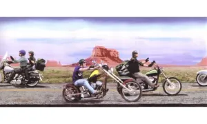 Black Rider BV21234 Wallpaper Border