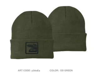 BOLD COMPANY, 1ST BN 161ST INFANTRY REGIMENT Embroidered Knit Beanie - y5AnEs