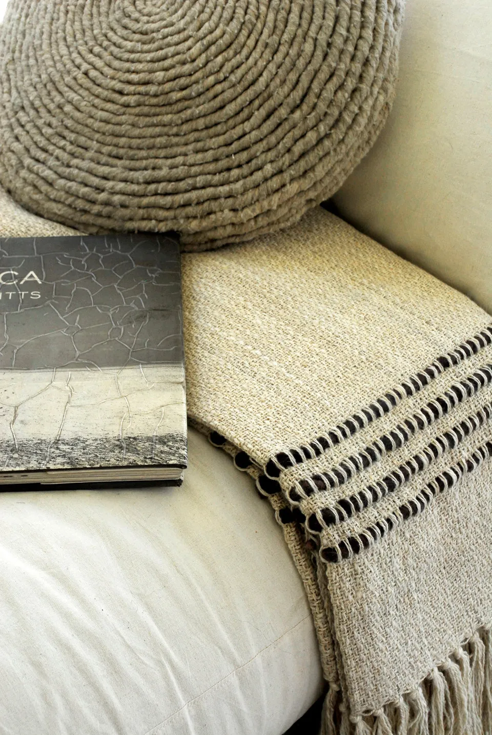 Brown Striped Decorative Throw Blanket